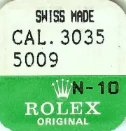 ROLEX FACTORY NEW SEALED MAINSPRING STANDARD 3035 5009