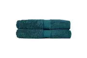 2pc Canningvale Royal Splendour Bath Sheet Set Azzurrite Teal Home Bathroom
