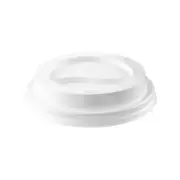 50x Coffee Cup Lid White For 8oz 80mm Diameter Disposable Take Away