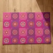 CEVAN Thin Door Mats Bath Set Retro Art Exterior Doormat Outdoor Soft Flannel Surface, Customizable Design, Non-Slip Doormats 40x60cm