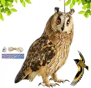 Bird Scarer - Bird Scarers for Gardens | Decorative Scarer Pendant with Reflective Tape | Owl Scarecrow Scarer Pendant Decorative Scarer Pendant with Bell Fake Bird Scare Device Waterproof Patio