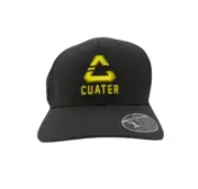 Cuater Hat Mens Gray Yellow Travis Mathew Flexfit Golf Adjustable Snapback NEW