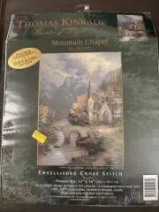 Candamar Designs Kinkade Mountain Chapel 51113 Embellished Cross Stitch NEW