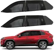 AUTOMEND PRO Car Window Sun Shade - (Standard-Size) 4 Pack Car Shades for Side Window | Universal Window Shade Mesh for Baby | Mosquito and UV-Blocking Sun Sleeve | Camping and Travel Essentials
