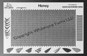 Honeycomb v1 Mesh Fishing Lure Airbrush Stencil - Mylar Reusable