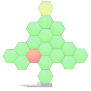 APP Control Hexagon LED Light Panels Smarter Kit Music Sync Party Décor 19 Pack