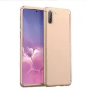 Samsung Note 10 Protective Case 360° Color Gold with Tempered Glass