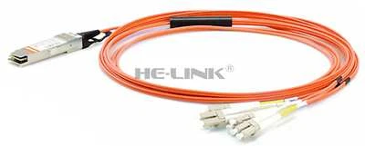 100m EX-QSFP-8LC-AOC100M Juniper Compatible 40G to 4 Duplex LC AOC