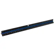 WEN Architect Scale Ruler, 12-Inch, Triangular, Aluminum with Laser-Etched Im...