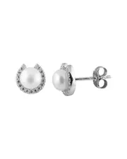 Splendid Pearls Plated 5-5.5mm Pearl Drop Earrings