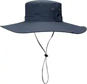 [HGMZUOAI] UPF 50+ Sun Protection Hat for Men, Wide Brim Fishing Hat, UV Protection Hat, Sun Hat for Hiking, Golf, Garden, Outdoor
