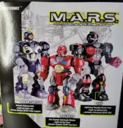 NEW Set of 3, Hap-P-Kid M.A.R.S. 7" Walking Cyber Bot Robot Lights up, ️