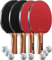 Ping Pong Paddles Sets - Portable Table Tennis Paddle Set with Ping Pong Paddles