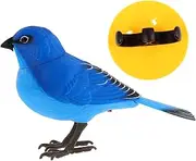 MOLUCKFU Interactive Electric Bird Toy Chirping Robot Bird Singing Sounds Bright Colors Pet Simulation Fun