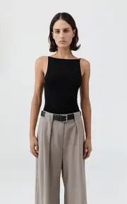 [St. Agni] Square-Neck Top