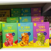 在飛比找蝦皮購物優惠-韓國 綠茶園 水果茶 沖泡飲 15入 綠茶 柚子 石榴 五味
