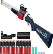 RuiDaXiang Toy Gun, Double Barrel Shotgun, EVA Foam Blasters & Empty Sleeve for Indoor and Outdoor Use (Blue)