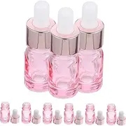 8Pcs Exquisite Wear Resistant Dropper Bottles Thick Glass Bottles for Essential Oils Perfume Portable and Leak Design for Home Travel Use