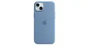 iPhone 15 Plus Silicone Case with MagSafe — Winter Blue