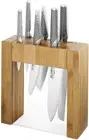 Global Knives Ikasu 7-Piece Knife Block Set, Made in Japan, Bamboo Storage Bl...