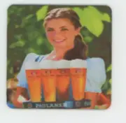 Paulaner Bier COASTER - Munchen Oktoberfest Beer 1634 - Cute German Waitress