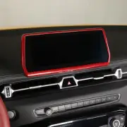 Red Real Carbon Fiber Conosle Display Trim Frame Cover Fits 2020-2023 GR Supra