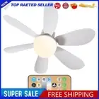 Ceiling Fan LED Light E27 Base 30W Socket Fan Light Remote Control (White)