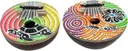 Kisangel Mini Finger Piano Kalimba Cokernut Shell Design Tones for Beginners Smooth Finish Colors Great present for Music Lovers