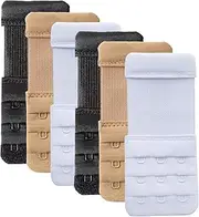 [LQALYNLQ] Bra Extender 3 Hooks Women Bra Strap Extenders Pack of 3 Soft Comfortable