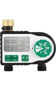 Digital Automatic Watering Timer with Two Hose Connector Pro New