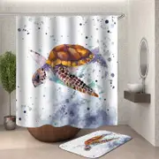 Turtle Art Shower Curtain