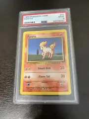 1999 WOTC Pokemon Base Set Unlimited PONYTA #60 PSA MINT 9