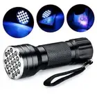 New Practical Flashlight Tail Torch UV Aluminum Black Blacklight Light