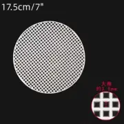 10pcs 7" Plastic Mesh Canvas Sheet Round Blank Canvas White