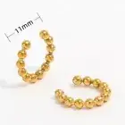 Beaded Ear Cuff Gold Cartilage Cuff Earring NO PIERCING Non-tarnish Earring CUTE