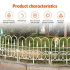 HG Decorative Garden Fence Insert 6 Pack Rustproof Plastic Garden Picket Fenc 1
