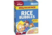 Kellogg's Rice Bubbles Puffed Rice Breakfast Cereal 860g