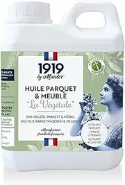 La Végétale 1 Litre Bio-Based Ultra Matt Colourless Parquet Oil - Protects Against Stains, Scratches, Bumps and Odours