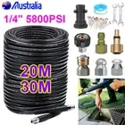 20/30M 5800PSI Drain Sewer Jetter Cleaner Pipe Pressure Washer Hose Spanner Tape