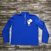 Callaway Weather Series Quarter Zip Golf Pull Over Blue Mens Small CGKF7034