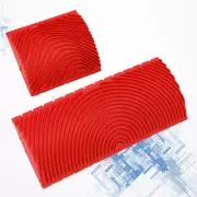 2pcs Concrete Stamps Wall Graining Brush Stainable Primer Painting Tools