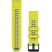 Garmin 010-13392-08 QuickFit 22 mm Amp Yellow Silicone Replacement Watch Strap