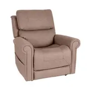 Theorem Studio Lift & Recline Fabric Armchair - Latte