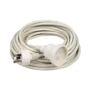 Extension Lead White 10A 2m, 3m, 5m, 7m, 10m CLA Lighting - PL-LEADW001-005