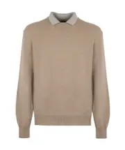 Kiton Wool and Cashmere Pullover XL,XXL LIGHTGREY