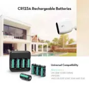 CR123A Rechargeable Batteries RAVPower 8 Pack 3.7V 700mAh UK