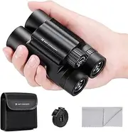 [K&F Concept] 10 x 25 Compact Binoculars for Children and Adults, BAK4 Prism + FMC Broadband Green Film for Bird Watching, Outdoor Adventure, Show and Concert