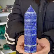 1.43LB Natural Lapis Lazuli quartz crystal single point tower healing