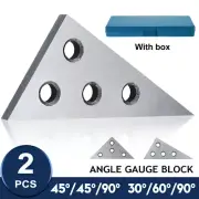 Precision Angle Blocks Gauge Plate Set Machinist Tool 45/45/90 & 30/60/90 Degree