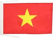 Vietnam Flag 18'' x 12'' Cords - Vietnamese Small Flags 30 x 45cm - Banner 18x12 in - AZ FLAG
